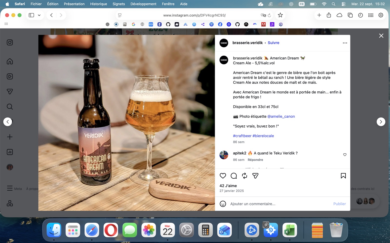 American Dream, bière Veridik