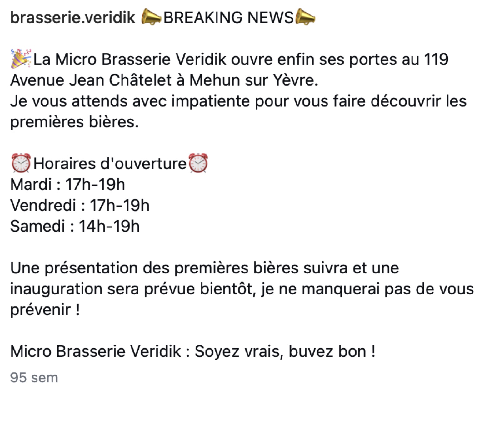 La porte est ouverte