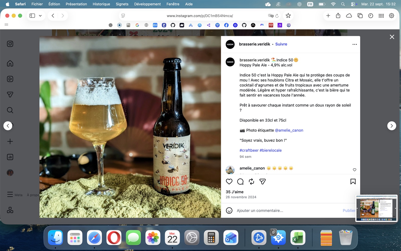 Indice 50, bière Veridik